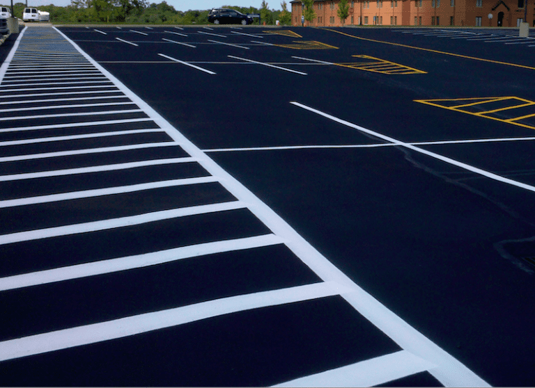 Time For Parking Lot Restriping? Atlantic Sweeping
